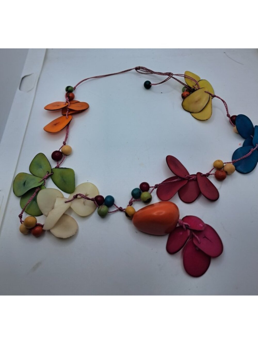 Vintage Ladies Statement Necklace Multicolor Costume Party Theater Crafts
